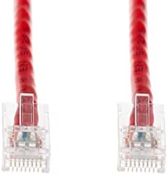 CablesAndKits- [100 Paket] CAT6 Önyüklenmemiş 25ft Mavi UTP Ethernet Kablosu-PVC Ceket (cm), Saf Bakır, RJ45 Bilgisayar ve