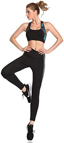 DKKK kadın Yoga Pantolon Yüksek Bel Streç Spor Tayt Karın Kontrol Atletik Koşu Tayt