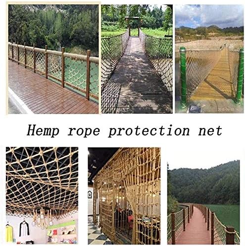 Ağaç Evi için halat ağı, Bitkiler Çit Kenevir Halat Örgü Çocuk Salıncak Tırmanma güvenlik ağı Balkon Korkuluk Koruyucu Net