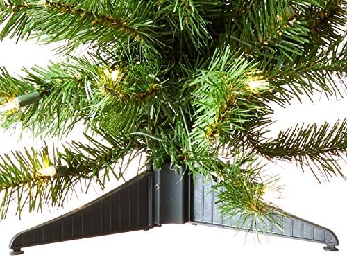 Special Happy Corp LTD Kanadalı Yapay Önceden Aydınlatılmış Masa Üstü Noel Ağacı, 2 Ayaklı, Şeffaf Işıklar