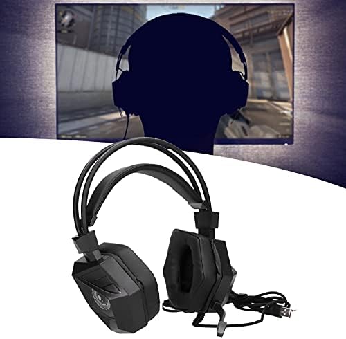 01 02 015 PC Oyun Kulaklıkları, rahat Düşük Gürültü Kablolu oyun kulaklığı Ergonomik Tasarım Win 10 için Win8. 1 için Win 7