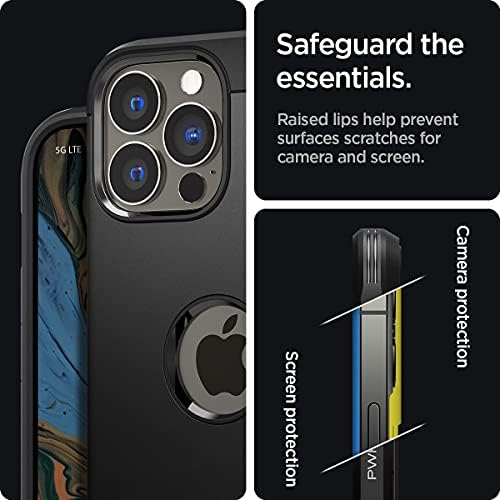 Spigen Tough Armor [Aşırı Koruma Teknolojisi] iPhone 13 Pro Max Kılıfı için Tasarlandı (2021) - Siyah