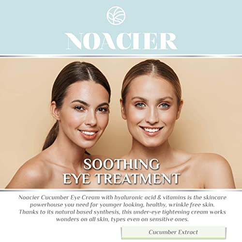 NOACİER 2 Paket, Salatalık Göz Kremi ve Amber Bal Temizleme Fırçalayın-Anti-Aging, Sıkılaştırıcı, Kırışıklık Tedavisi ve Nemlendirici