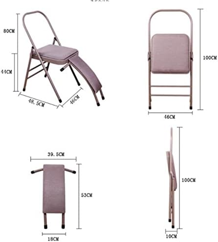 GEJUE Yoga Yardımcı Sandalye Kalınlaşmak Sünger Koltuk Yoga Sandalye Çuval Bel Desteği Egzersiz Katlanır ChairEnhanced Yardımcı