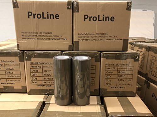 ProLine Ağır Nakliye Ambalaj Kutusu Bant Yapıştırıcı, Premium Kahverengi Karton Kutu Sızdırmazlık Bandı, 2.0 Mil 3 İnç x 110