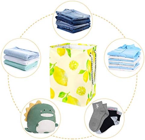 Inhomer Tombul Limon 300D Oxford PVC Su Geçirmez Giysi Sepeti Büyük çamaşır sepeti Battaniye Giyim Oyuncaklar Yatak Odası