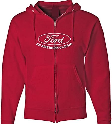 Ford Hoodie Ford bir Amerikan Klasik Araba Tam Zip Kapüşonlu Sweatshirt