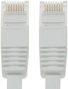 25 ft Cat 6 Korumasız (UTP) Düz Ethernet Ağ Kablosu-Siyah