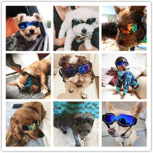 Köpek Gözlük Pet Köpek Güneş Gözlüğü Ayarlanabilir Gözlük için Küçük Orta Büyük Köpekler Kediler Köpek güneş gözlüğü Köpek