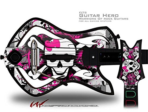 Sıçramak Girly Kafatası Çıkartması Tarzı Cilt-uyar Warriors Rock Guitar Hero Gitar (GİTAR DAHİL DEĞİLDİR)