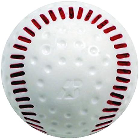 Kırmızı Dikişli Baden Beyaz Çukurlu Beyzbol Topları (Bir Düzine)