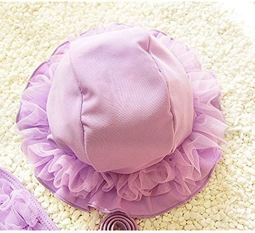 Şapka sevimli dantel Bikini 3 parça ile bebek Kız 6-24-36 ay için mayo