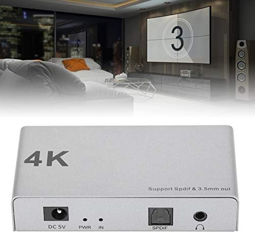 Kadimendium Audio Splitter, Halka Açık Alan için HD Splitter ile 1 giriş 2 Çıkış Ses Dönüştürücü