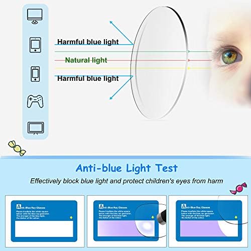 MEETSUN mavi ışık Engelleme Gözlük Çocuklar, bilgisayar Oyun TV gözlük Erkek Kız Yaş 7-12 için Anti Göz Yorgunluğu