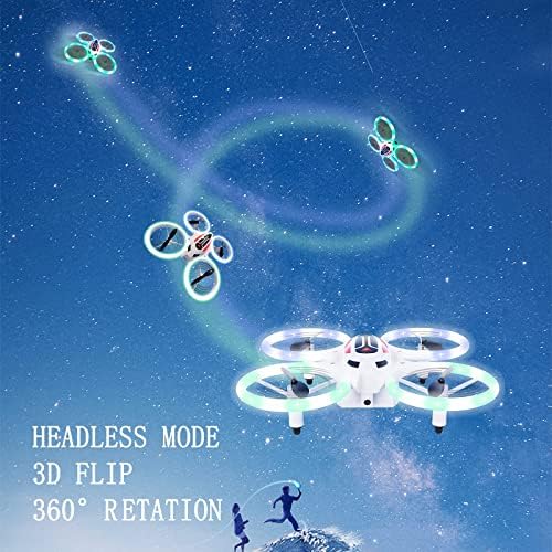Çocuklar için Mini RC Drone, Karmakarışık Uzaktan Kumanda Uçak Oyuncak LED Quadcopter Helikopterler ile Otomatik Gezinip, 3D