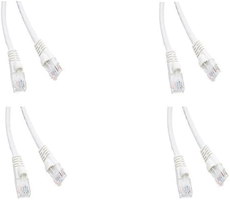 10 FT (3 M) Cat5e Ağ Ethernet UTP Yama Kablosu, 350 MHz, (10 Feet/3 Metre) Cat 5e Snagless Kalıplı Önyükleme Kablosu için PC