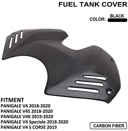 Motosiklet Gerçek Karbon Fiber Ön Yakıt Gaz Tank Airbox Kapak Guard Fairing Koruyucu Ducati Panigale Için V4 / V4S / V4R