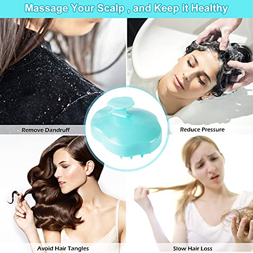Kafa derisi masaj şampuan fırça erkekler kadınlar çocuklar için evcil kafa derisi bakımı silikon kafa saç fırçası Büyüme Scrubber