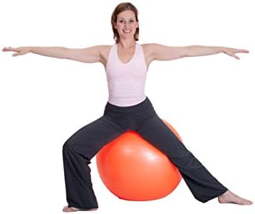 Egzersiz Topu (55-85cm) Duraform Yoga Topu, Patlamaya Dayanıklı Stabilite, Denge ve Pilates, El Pompasıyla 600 lbs'yi destekler.