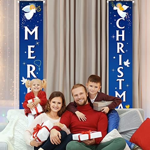 Noel Dini Dekorasyon Kutsal Doğuş Noel Afiş Dekor Noel Sundurma İşareti, Merry Christmas İsa Kapı Afiş Noel Asılı Süslemeleri