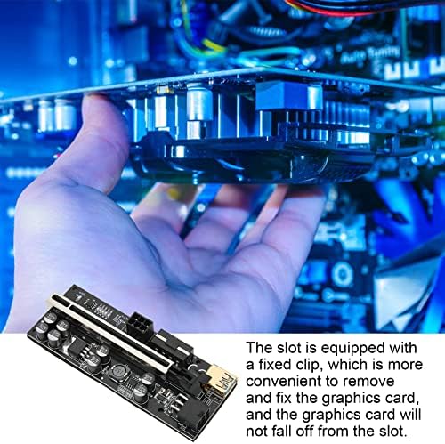 PCIE 1X için 16X Yükseltici Kart, grafik Kartı Uzatma Kablosu Kolay Sökme Istikrarlı Bağlantı Hafifletmek Anakart Yük Win7