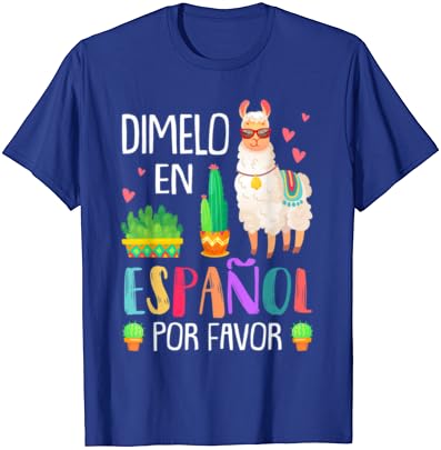 Bayan En Espanol Por Favor Iki Dilli İspanyolca Öğretmen Hediyeler T-Shirt