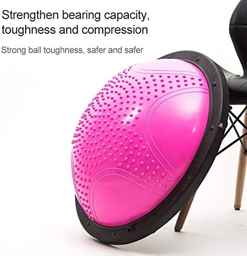 YCDZ MAĞAZA Yoga Topu Patlamaya Dayanıklı Yoga Topu Spor Fitness topu Denge Topu Masaj Noktası ile, çap: 60 cm (Pembe)