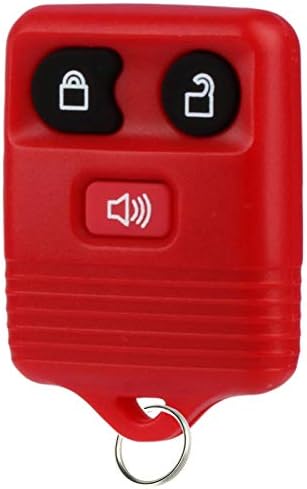 Anahtar Fob uyar 1998- Ford Lincoln Mercury Mazda Anahtarsız Giriş Uzaktan (Kırmızı)