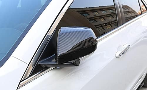 Karbon fiber 2 adet Araba dikiz Aynası Kapağı Trim Için Cadillac CT4 2020-2021-2022