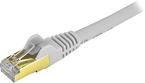 StarTech.com 1ft CAT6a Ethernet Kablosu - 10 Gigabit Korumalı Snagless RJ45 100W PoE Yama Kablosu - 10GbE STP Ağ Kablosu w/Gerilim
