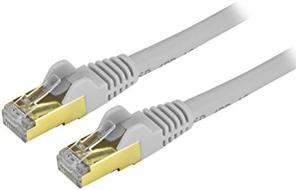 StarTech.com 1ft CAT6a Ethernet Kablosu - 10 Gigabit Korumalı Snagless RJ45 100W PoE Yama Kablosu - 10GbE STP Ağ Kablosu w/Gerilim