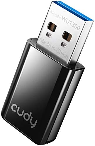 Cudy WU1300 AC 1300 Mbps WiFi USB Adaptörü için PC, USB 3.0, USB WiFi güvenlik cihazı, 5 GHz /2.4 Ghz, WiFi USB, USB Kablosuz