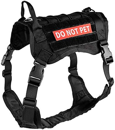 IronSeals 4 Paketi Yansıtıcı Çıkarılabilir Yamalar için Köpek Yelek Koşum-Hizmet Köpek / Pet Etmeyin