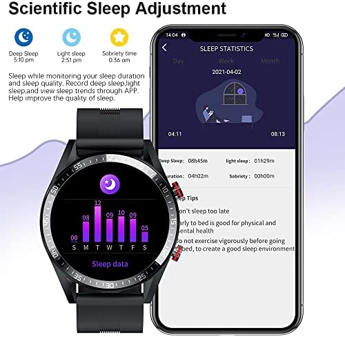 AMOLED Ekran Bluetooth Çağrı akıllı saat Erkekler Kadınlar için, spor ızci ile nabız monitörü Spor Iş Smartwatch Su Geçirmez