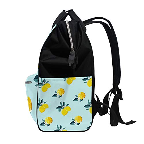 Meyve Limon Desen Sırt Çantası Bebek Bezi çantası Tote Anne Kadınlar ıçin Bebek Bezi Çantası seyahat sırt çantası Büyük Okul