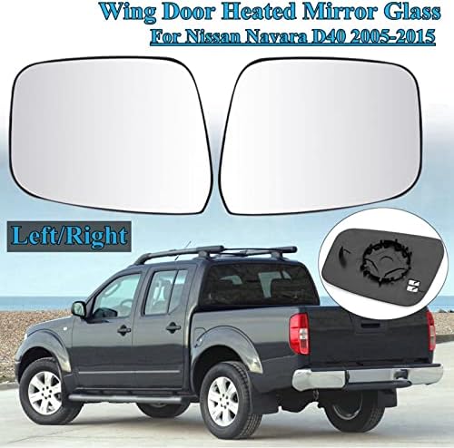 DYBANP Dış Ayna Yedek Cam, Araba dikiz aynası Elektrikli Kanat Kapı ısıtmalı Ayna Cam, Nissan Navara ıçin D40 2005-2015