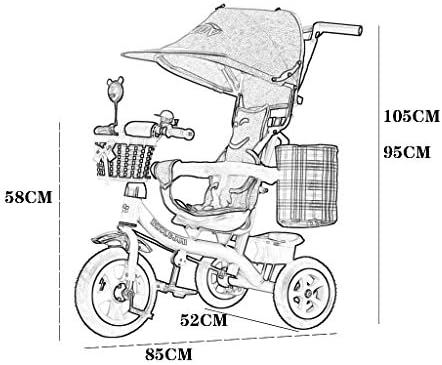 Şarkı Radyo Flyer Üç Tekerlekli Bisiklet Üç Tekerlekli Bisiklet Bebek Arabası Çok Fonksiyonlu Bisiklet 1-3-6 Yaşında çocuk