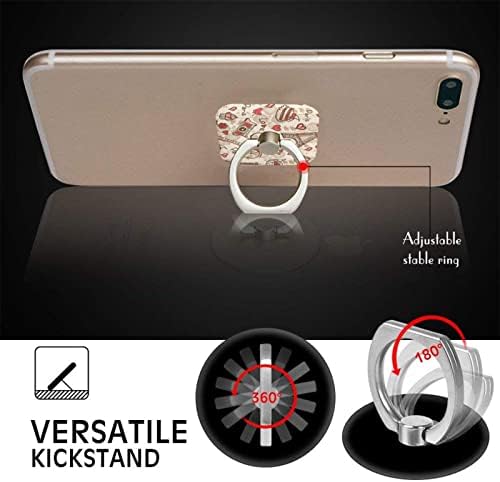 Paris ve Aşk Cep Telefonu Halka Tutucu Parmak Standı 360° Rotasyon Metal Halka Kavrama, Tüm Smartphone ile Uyumlu