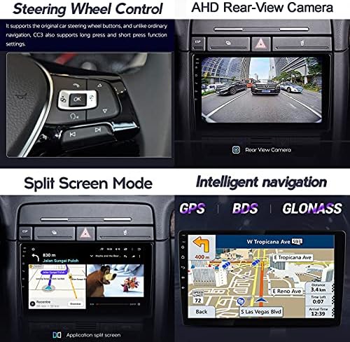 HWOEK Android Araba Stereo 10.2 Çift Din Araba Radyo GPS-Nav WiFi Bluetooth ın-Dash Kafa Ünitesi FM Radyo Alıcısı Araç Multimedya