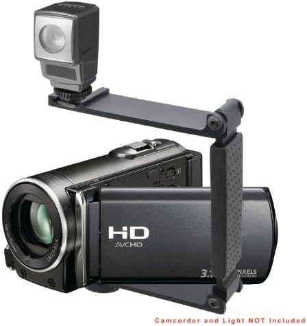 Sony Handycam HDR-UX10 ile Uyumlu Alüminyum Mini Katlanır Braket (Mikrofon veya Işık Barındırır)