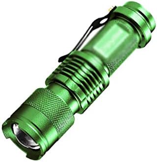 JYDQM Mini El Feneri Zumlanabilir Q5 2000 LM AA 14500 Pil El Feneri Torch Lambası Taşınabilir Fener 3 Modu (Renk: A)