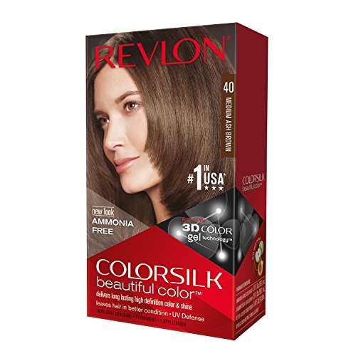 Revlon ColorSilk Saç Rengi, Orta Kül Kahverengi (40) (3'lü Paket)