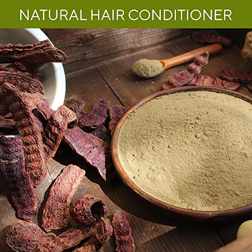 Saç Büyümesi için Grenera Saf Shikakai Tozu - Acacia Concinna (Organik sertifikalı) - En İyi Doğal Temizleyici ve Saç Kremi-Dolgu