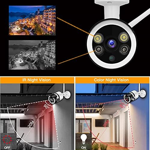 ZZNNN 1080 P HD İP Kamera Gözetim Kablosuz WiFi Kamera Güvenlik CCTV Kontrol Gece Görüş İki Yönlü Ses siren alarmı