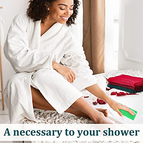 5 Parça Afrika Net Peeling Banyo Net Uzun Duş Vücut Scrubber Naylon Banyo Yıkama Bezi Banyo Net Sünger Geri Scrubber Cilt Pürüzsüz