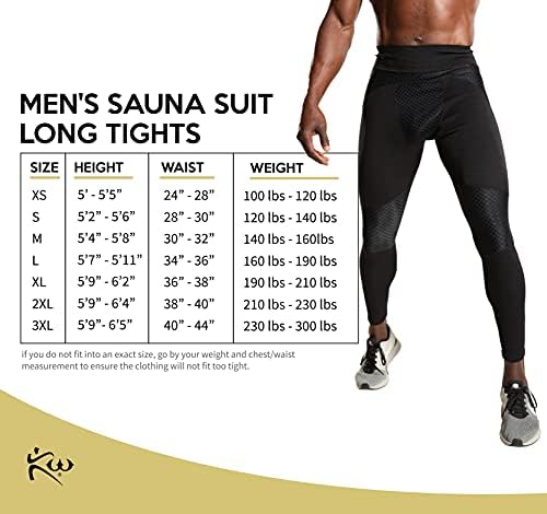 Kutting Ağırlık Sauna Takım Elbise Uzun Tayt