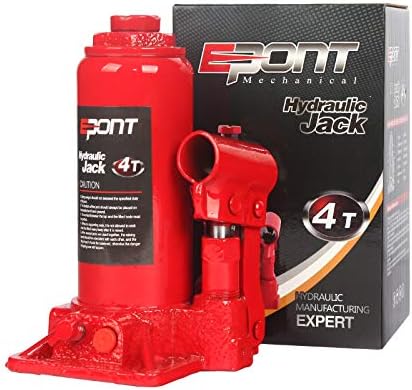EPONT Yük Sınırlama Cihazı / Otomotiv Tamir Aracı E0104-Hidrolik Şişe Krikosu-2 Parçalı Kaldırma Kolu Çubuğu Kırmızı ile 4