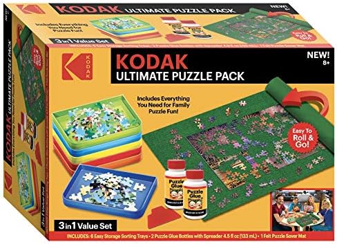 Kodak Ultimate Puzzle Aksesuar Paketi Şunları İçerir: Sıralama 'N Yığın Sıralayıcı Seti, Roll' N Go Ekstra Büyük Depolama Bulmaca