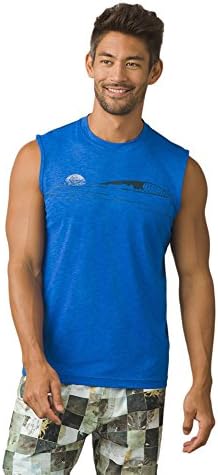 prAna erkek Calder Sleeveleshort Kol Güneş T-Shirt