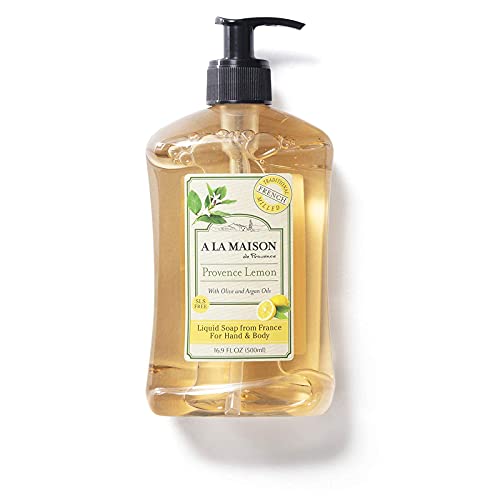 A La Maison Provence Limonlu Sıvı El Sabunu / 33.8 Fl Oz. Nemlendirici Doğal El Yıkama Sabunu | Üçlü Fransız Öğütülmüş / Ellere